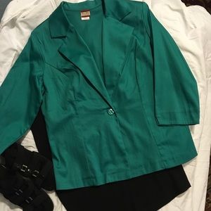 Super Cute Teal Blazer Sz L